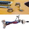 2 Volume 2 Tone 1 Jack 500K Pots 3 Way Switch Wiring Harness for Les Paul LP Guitar
