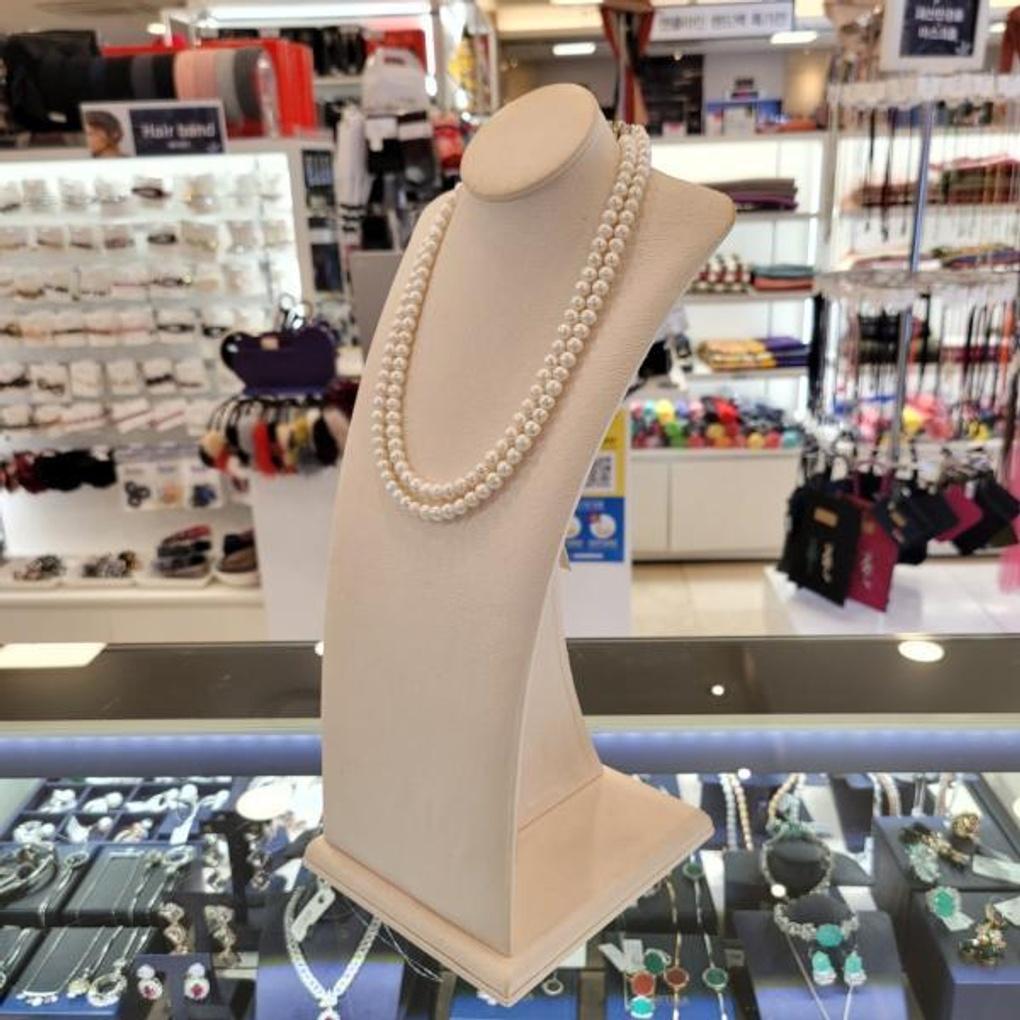 Atria freshwater pearl (small 8mm) double row N necklace JQNNEJJ0006WHF