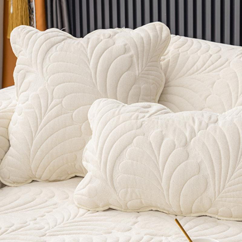 Modernes, minimalistisches Bananenblatt-Muster, Chenille-Sofakissen, vier Jahreszeiten, universeller Sofabezug, leichter Luxus und hochwertiger, staubdichter Stoff für die Rückenlehne