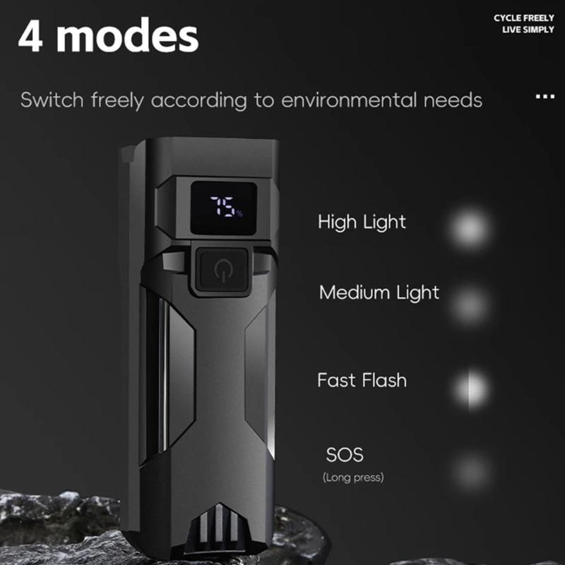 Waterproofs Bike Headlight 4 Light Modes Bright Front Bicycles Light Night Cycling Bike Light for Mountain Cycling