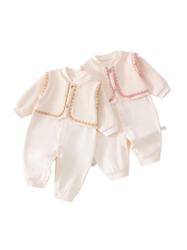 Aesthetic Soft Velvet Cotton Newborn Romper Onesie Bodysuit