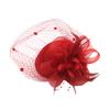 Mesh Dots Small Fedoras Headwear Headband Flower Veil Hair Clips Women Mini Mesh Hat  Dinner Party