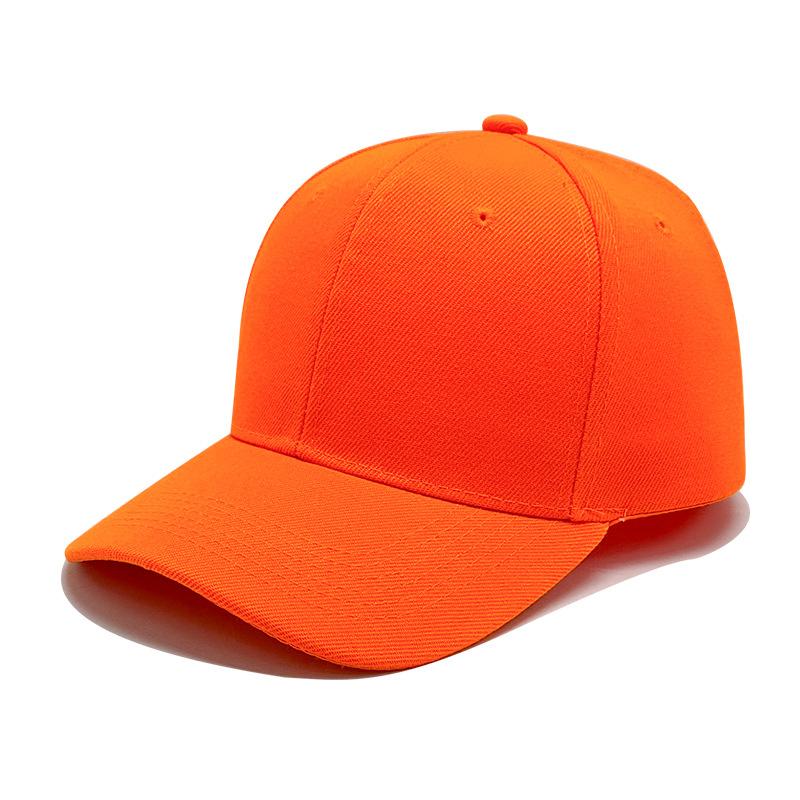 Six-piece Hair Green Solid Color Baseball Cap for Men and Women Baseball Caps Sun Protection