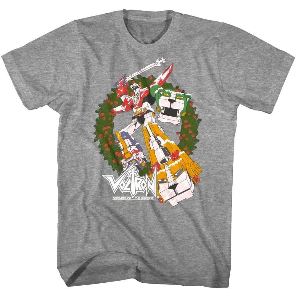 Voltron Lionforce Christmas Wreath Men T Shirt XL