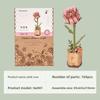 Wood Art Three-Dimensional Puzzle Block Flower Assembly Bouquet Desktop Decoration Children's Puzzle Assembly Toy G229 St Practical Use