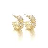 Retro Court Design Sense Hollow C-Shaped Earrings Earrings Women'S Personality Versatile Temperament Earrings