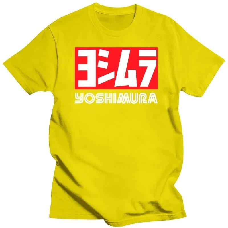 2024 Men Yoshimura Tee Shirt Classic Japanese Motorcycle Exhaust T-shirt Fashion Funny T-shirt Men Cotton Brand Teeshirt