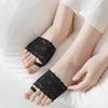 1 Pair Thin Forefoot Pads Lace Invisible Socks Invisible Half Insoles  Women