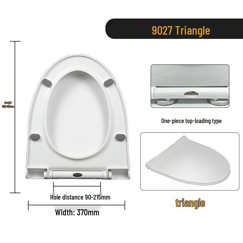 

Xuanyong 9027 Triangular Soft-Close Toilet Seat