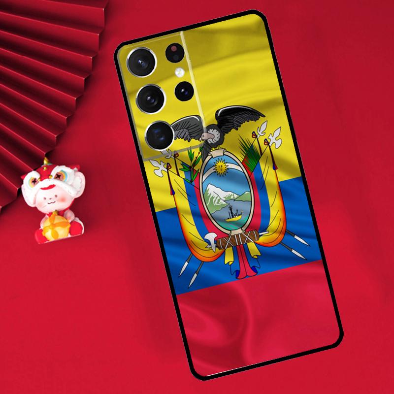 Ecuador Flag Case For Samsung Galaxy S21 S22 S23 S24 Ultra Plus S20 FE S8 S9 S10 Note 10 20 Ultra Cover
