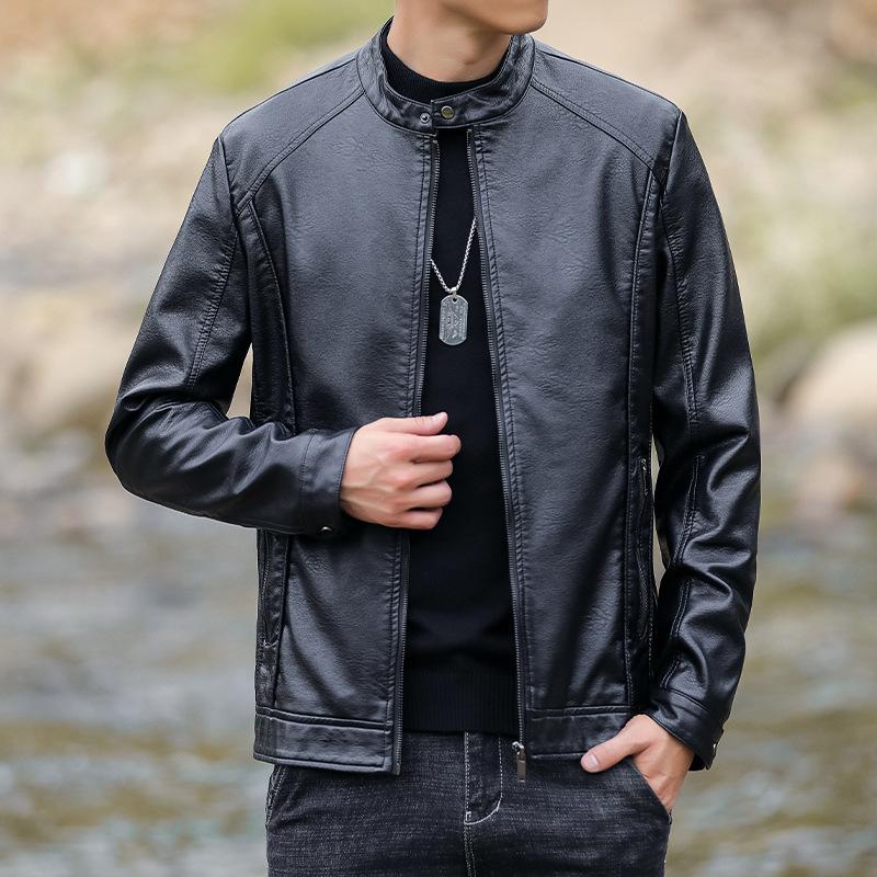 Мужская куртка из искусственной кожи — фото 18