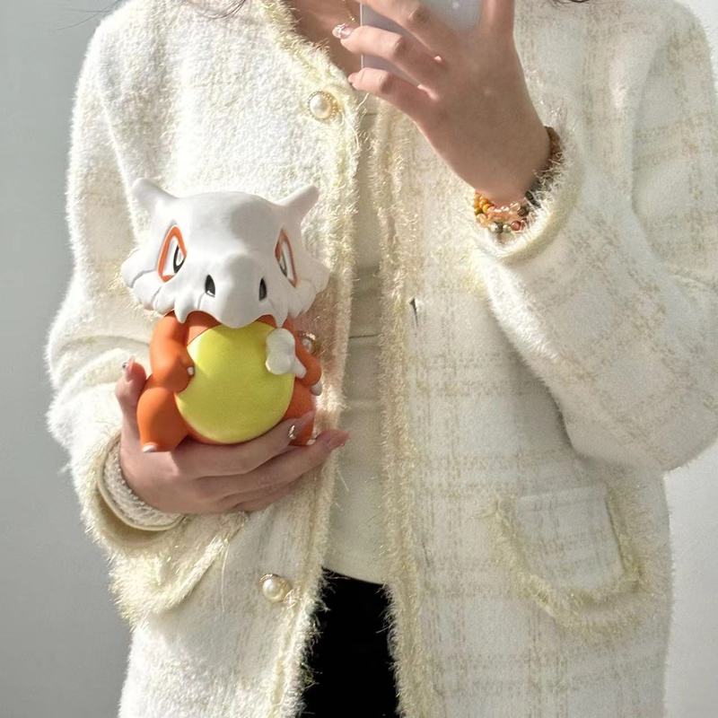Cartone Animato Pokemon 22cm Cubone Bulbasaur Squirtle Figure Modello Statua Giocattoli alla Moda Decorazione Scrivania Ornamento Auto Collezionabile Regalo