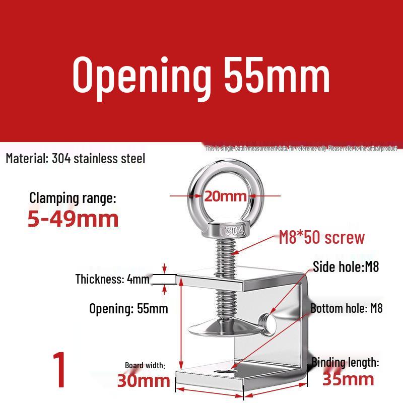 304 Tiger Clip U-Shaped Woodworking G-Clamp