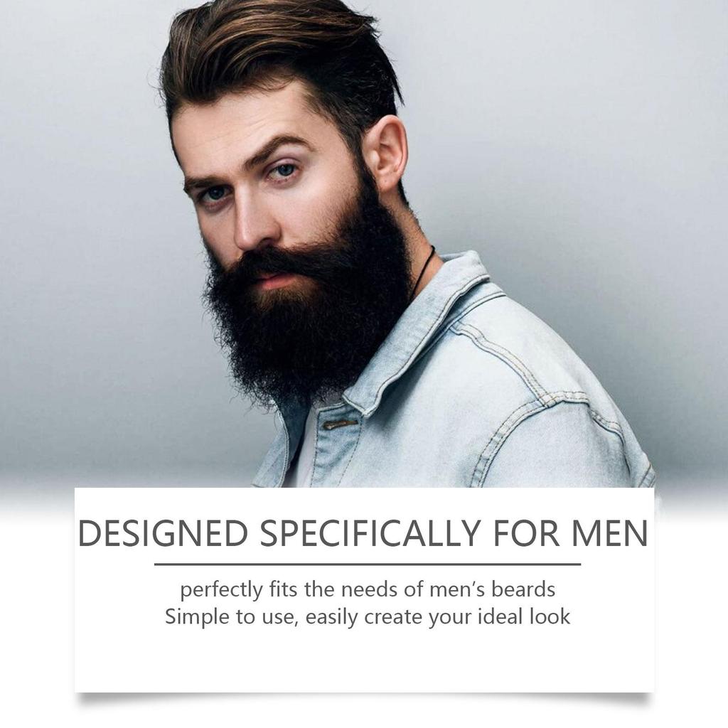 Men's Beard Care Set: Softens Hair, Smooths Roughness — Includes a Beard Oil and Balm, Ideal Gift.