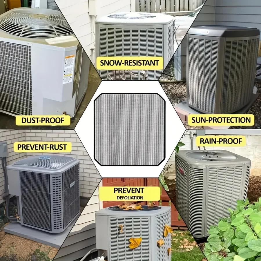 Resin Material Mesh Air Conditioning Outdoor Unit Cover, Outdoor Air Conditioning Outdoor Unit Protective Cover, Dust-proof
