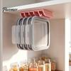 Gadget da Cucina per la Gestione dei Coperchi Organizer da Armadio a 5 Scomparti, Salvaspazio Rastrelliera Verticale Sospesa, Sistema 3D Sotto-Ripiano Porta Resina Stampato