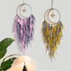 Good-Feather Dream Catcher Dream Catcher For Bedroom, For Wall Hanging Craft Gifts Pink