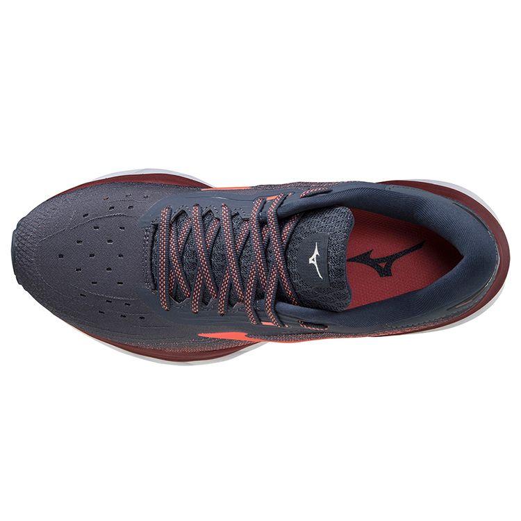 Mizuno Wave Sky 5 Protiskluzové Prodyšné Běžecké Boty s Nízkým Svrškem Dámské Tenisky Modré Červené J1GD210263