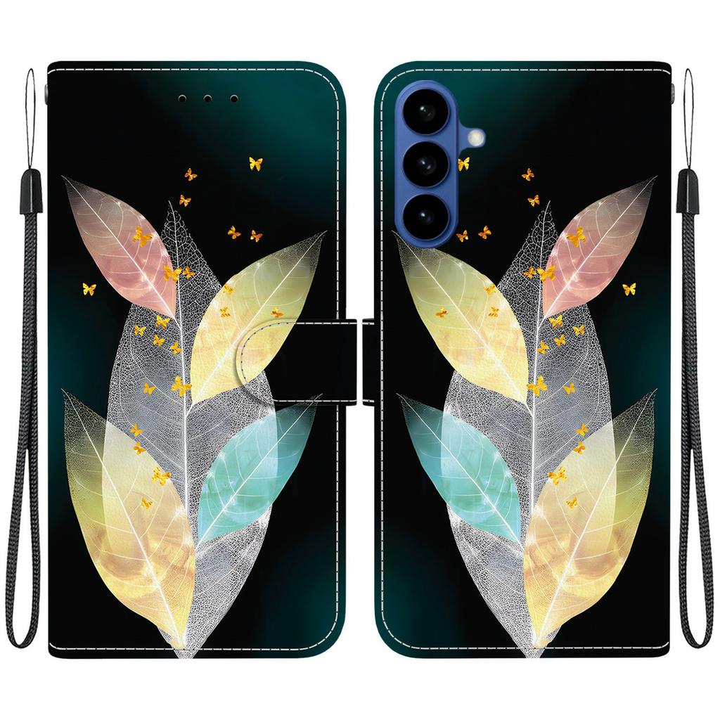 For Samsung Galaxy A57 5G Case Pattern Printing Leather Flip Wallet Phone Cover with Lanyard