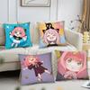 Spy X F-Family A-Anya Pillow Case Square Pillow Bedroom Sofa Leisure Comfort Cushion Car Living Room Home Decoration