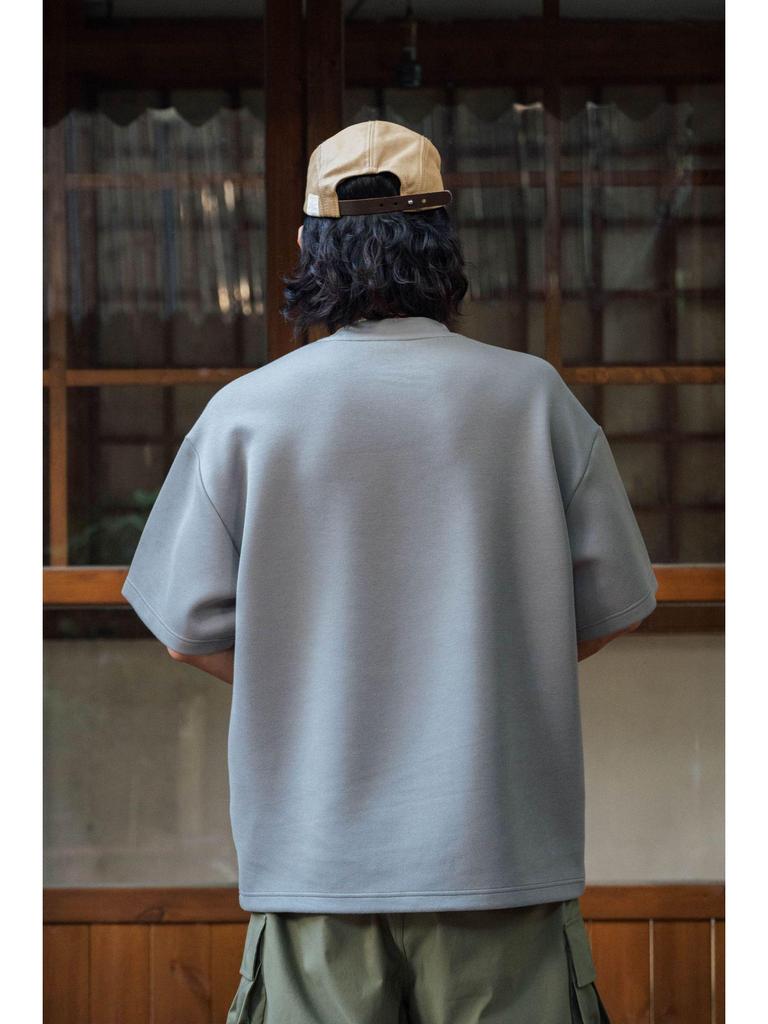FGSS Menswear | 26SS Japanese Cityboy Cool Touch Space Cotton Small Collar Short Sleeve Loose T-shirt