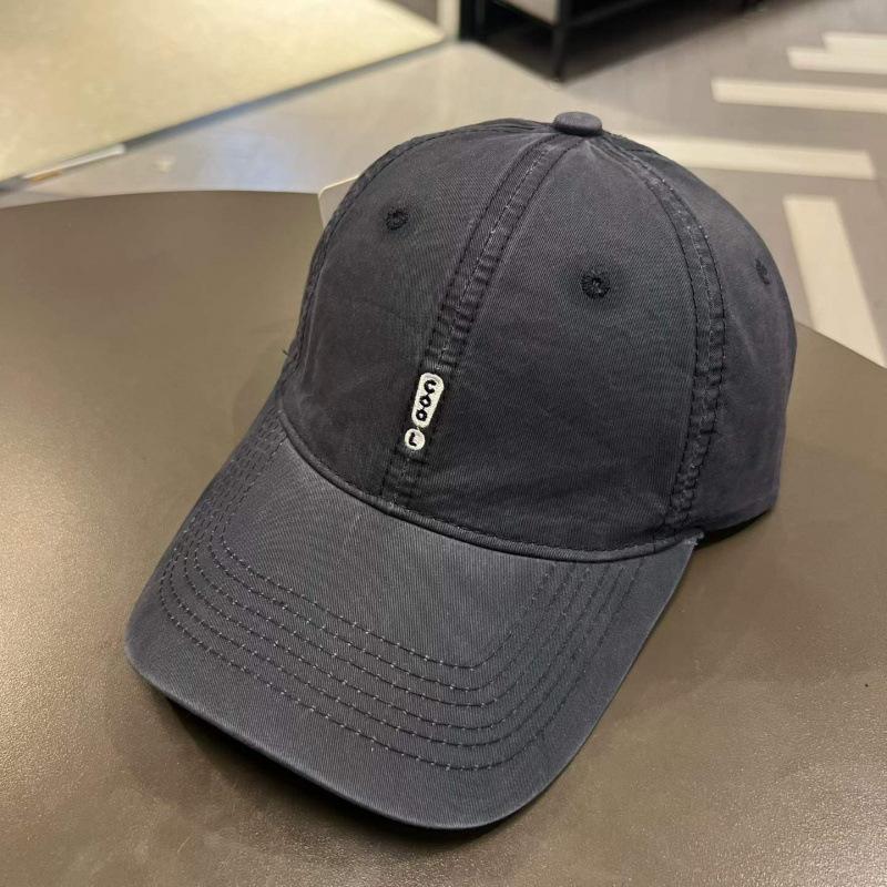 Letter Embroidered Baseball Cap Women'S Summer Hat Big Head Circumference Sunshade Cap Trendy Face Small Hat