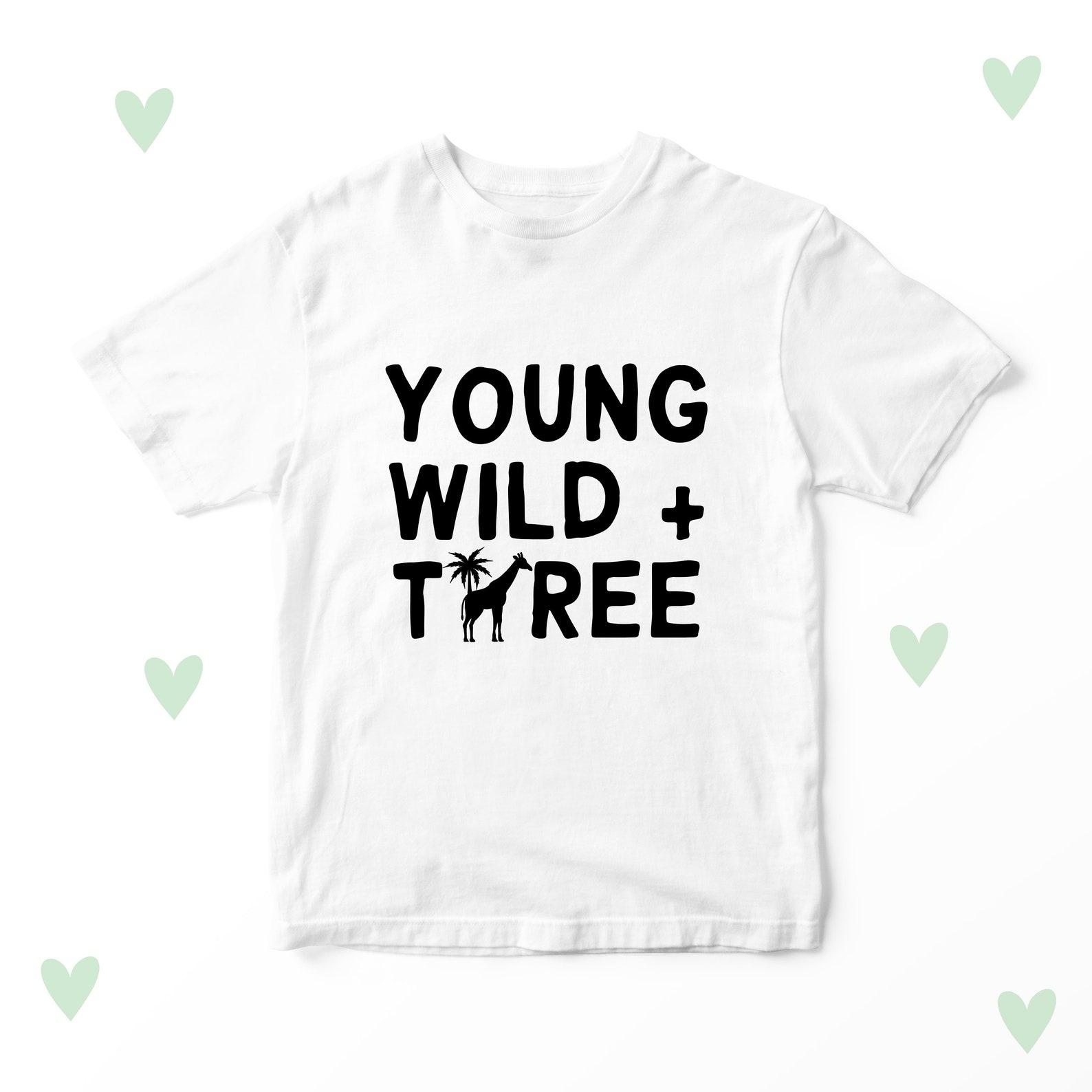 Third Birthday T-shirt Kids Gifts Party Animal Personalised 100