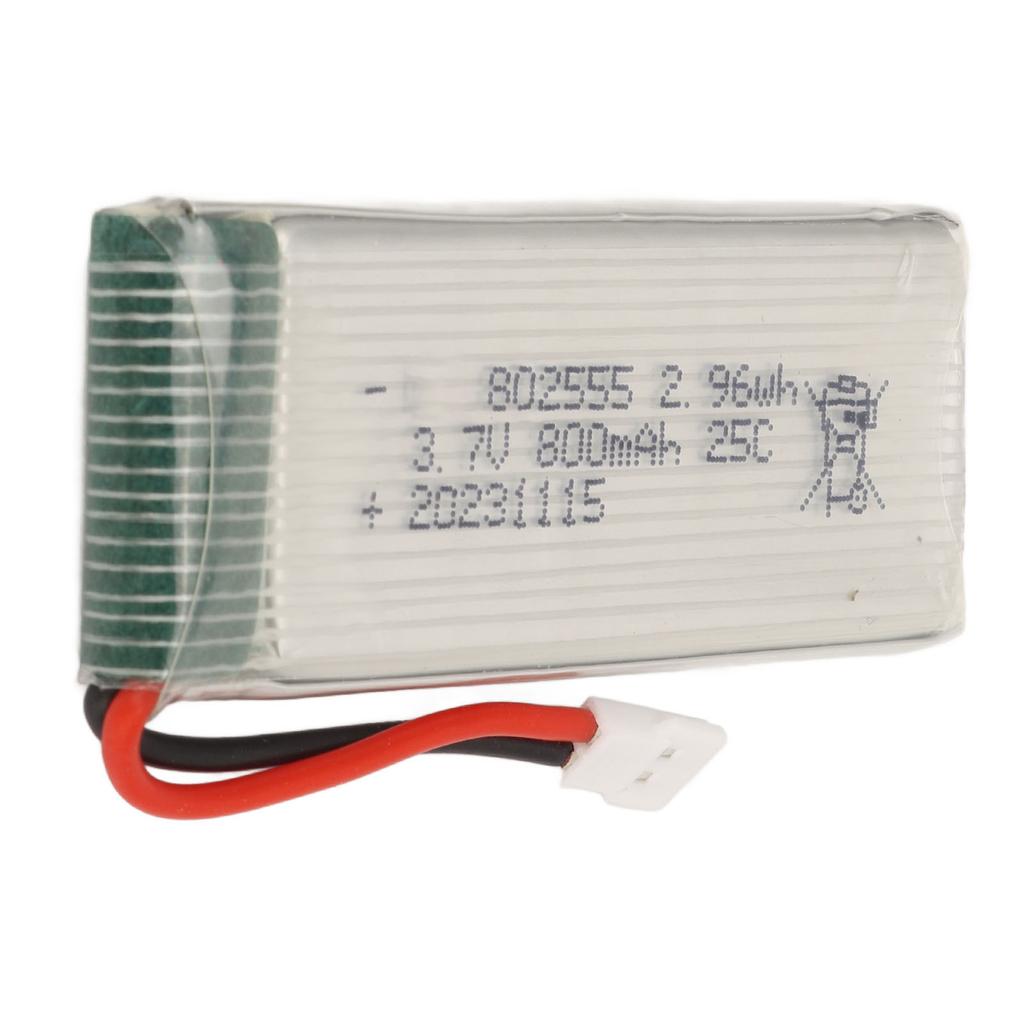 3.7V 800mAh LiPo Battery 25C Rate RC Model Airplane Lithium Battery With XH2.54 Plug for F181 F163 H12C Quadcopter