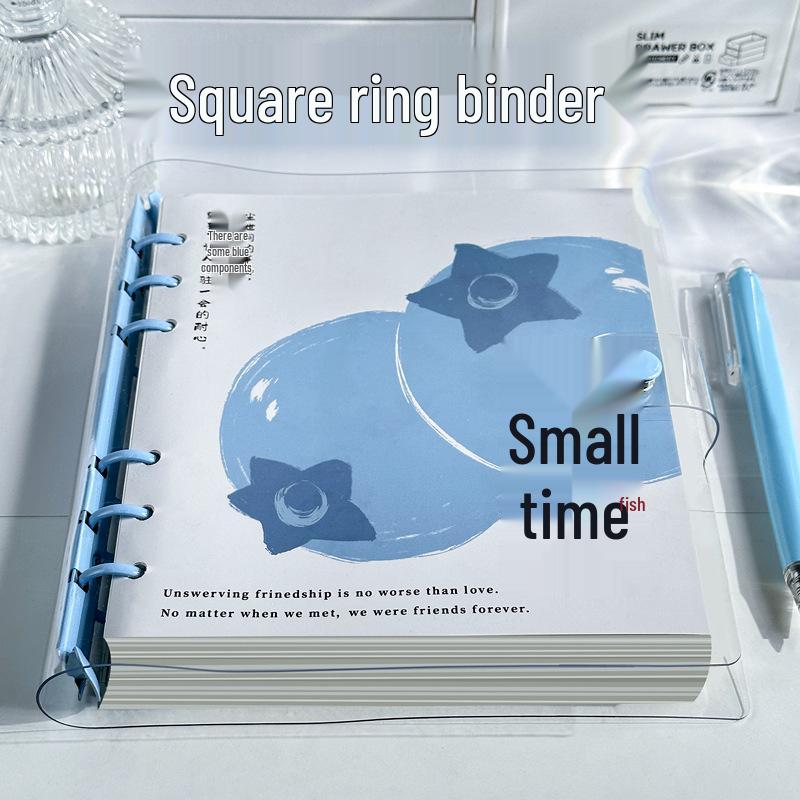 Premium Blue Transparent Soft Leather Notebook for Students