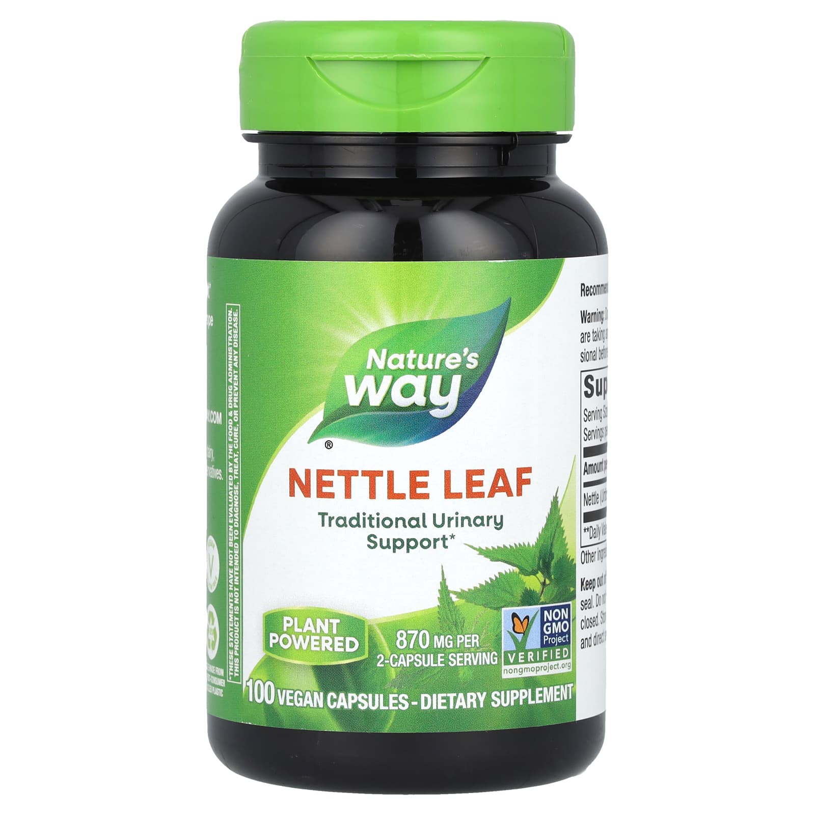 

Nature S Way, Nettle Leaf, 870Mg, 100 Veggie Caps (435Mg per Capsule)