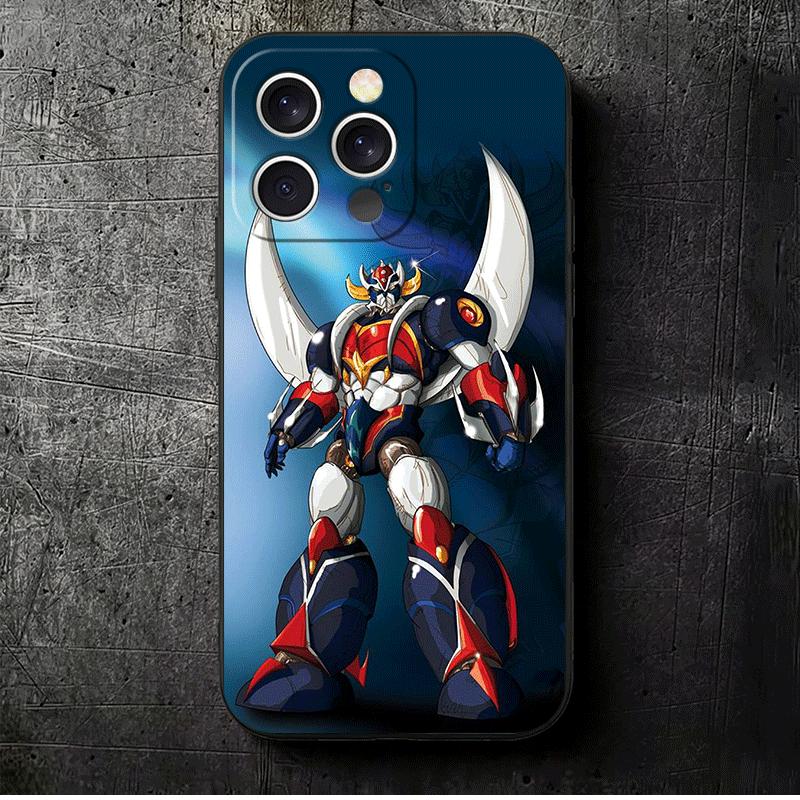 

M-Mazinger Z Anime Soft Phone Case for iPhone 16 16E 17 Air 15 Pro Max 14 Plus 13 Mini 11 12 7 Black Cover Back Shell iPhone 13