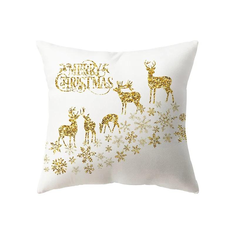 Christmas Themed Pillowcases Car Accessories Office Santa Claus Living Room Sofa Home Pillowcases