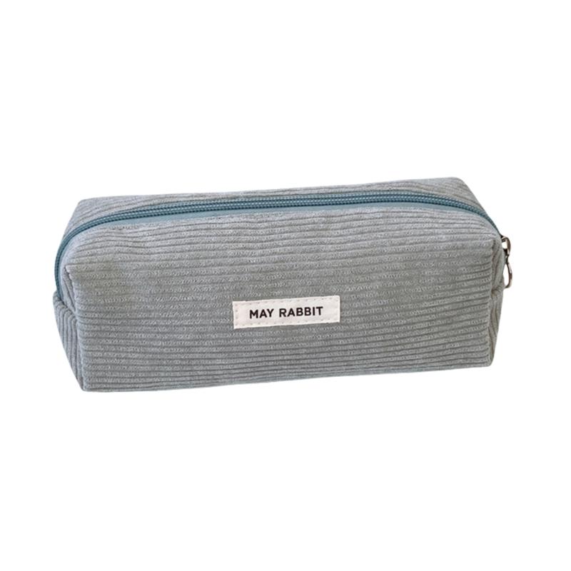 Manšestrový penál na tužky, taška na psací potřeby, velkokapacitní pouzdro na tužky, penál, kosmetická taštička, školní kancelářské potřeby pro studenty