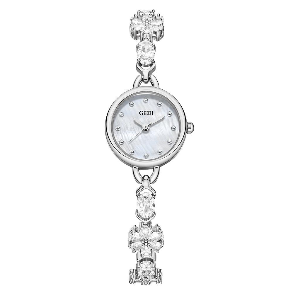 

CQ471 Модный браслет с подсолнухом Женские часы Легкий роскошный ювелирный стиль Водонепроницаемые кварцевые часы для женщин