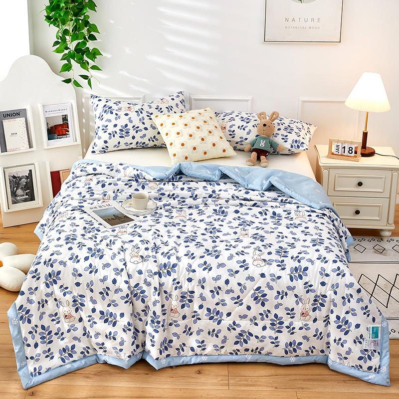 New Printed All Cotton Summer Cooling Duvet Washed Cotton Airable Cover