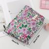 Large Capacity Cosmetic Bag with Purple Flower Print, Travel Makeup Organizer & Brush Pouch, Wash Bag Gift for Women Students
