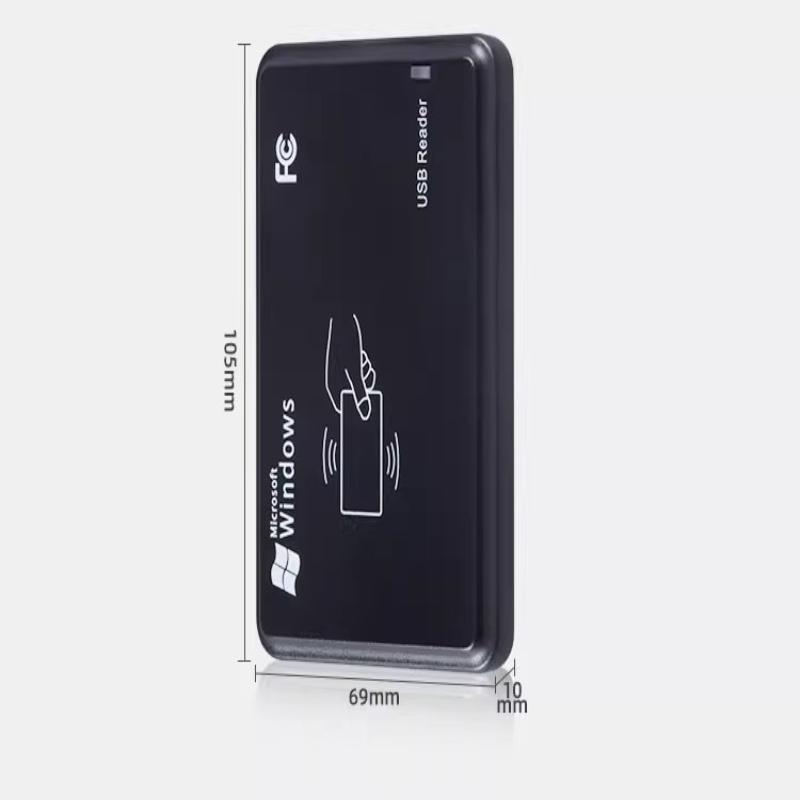 Lettore di schede RFID ID Prossimità USB 125KHz 13.56MHz Controllo Accessi Compatibile Tag Em4100 Em4305 T5577 Nessun Driver Necessario