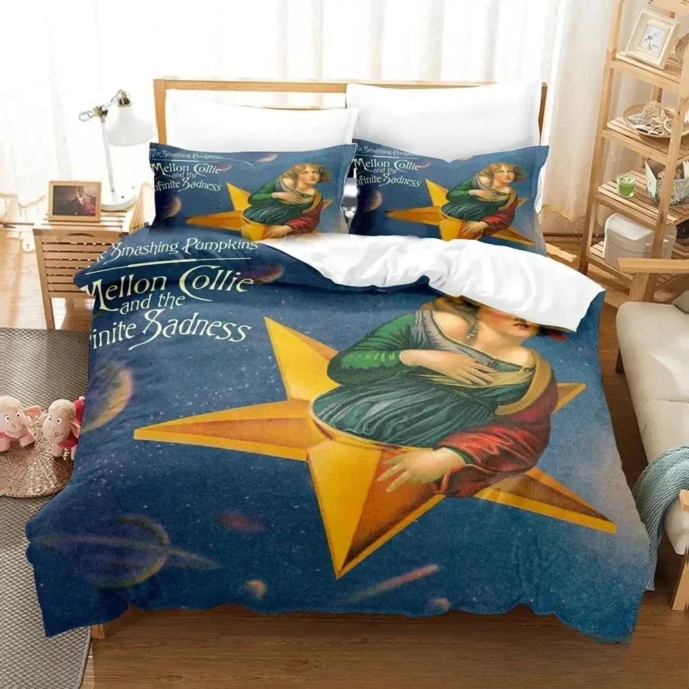 

3D Print The Smashing Pumpkins Bedding Set Boys Girls Twin Queen King Size Duvet Cover Pillowcase Bed boys Adult 200X200cm 3pcs
