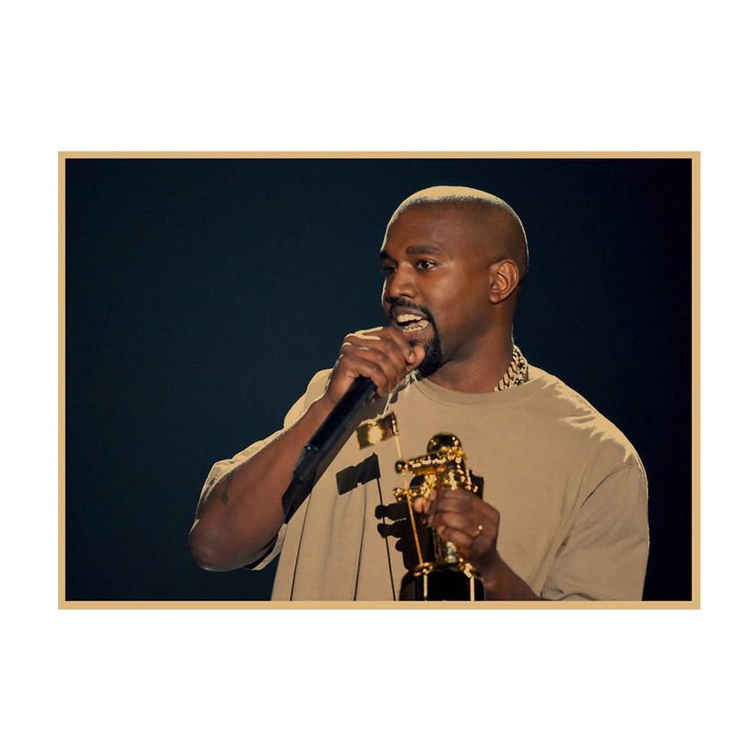 Kanye West Hip Hop Rapper Poster - Decorative Wall Art for Bar or Cafe (661)