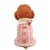 Dog Pet Clothes Cat Classic Knited High Collar Sweater  Sweet Colorful Pet Winter Warm Clothes Puppy Kitty Two-legged Clothing