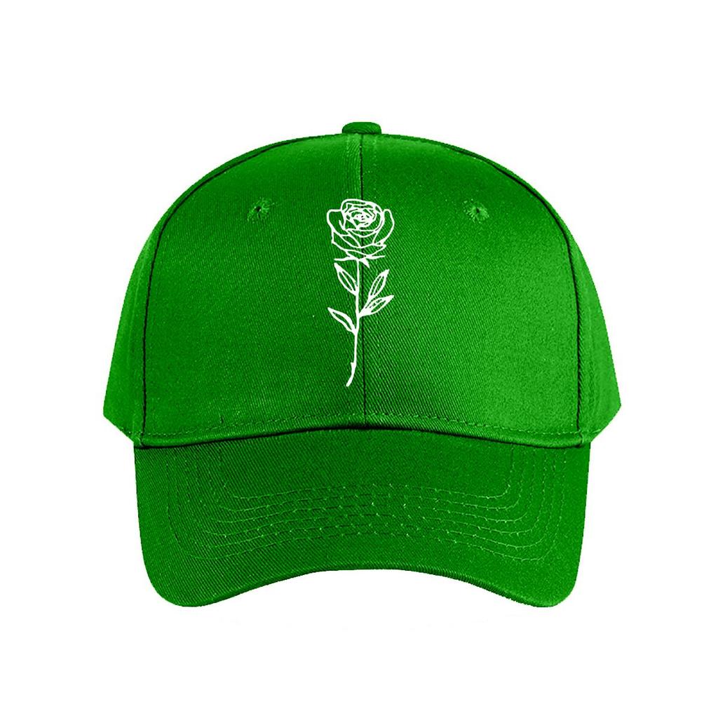 Minimalist Line Art Rose Vinyl Decal Baseball Cap Fashion Unisex Sunhat Womens Outdoor Sports Snapback Cap