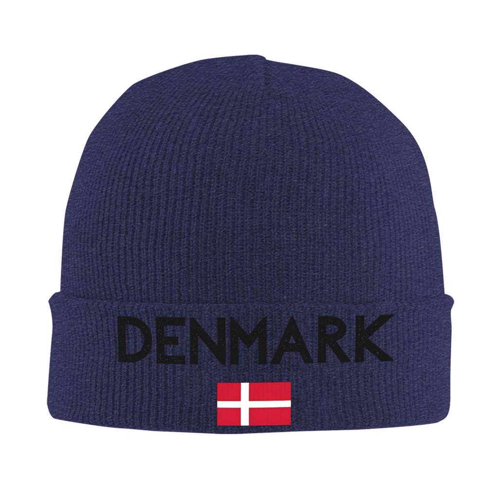 Flag of Denmark Beanie Hats Bonnet Hats Unisex Women Unisex Street Outdoor Skullies Beanies Autumn Winter Printed Head Wrap Caps