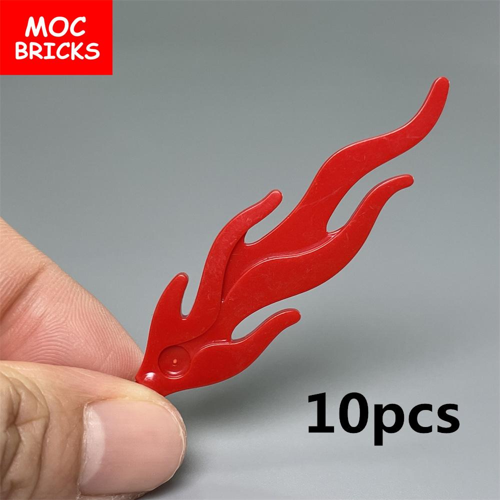 Non-Toxic Moc Bricks Flame Feather Fire 85959 6126 64647 Building Blocks Figure Diy Toys For Children Dolls Gifts