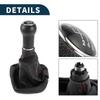TUCKBOLD Manual Gear Shift Knob Cover for Volkswagen Golf 2 BJ 6-Speed 1983-1991 (1pc) Black/Red