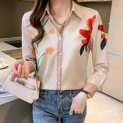 Fashion Ladies Shirts New Elegant Women Blouses Long Sleeve Button-Down Tops Blusa Mujer