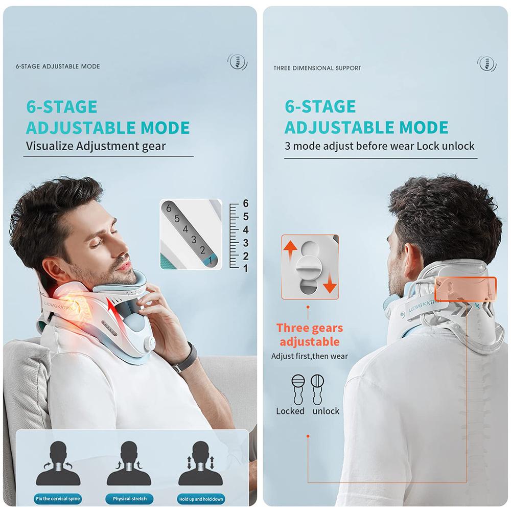 Neck Traction Device Medical Neck Stretcher Posture Corrector Inflatable Cervical Collar Relieve Neck and Shoulder Pain