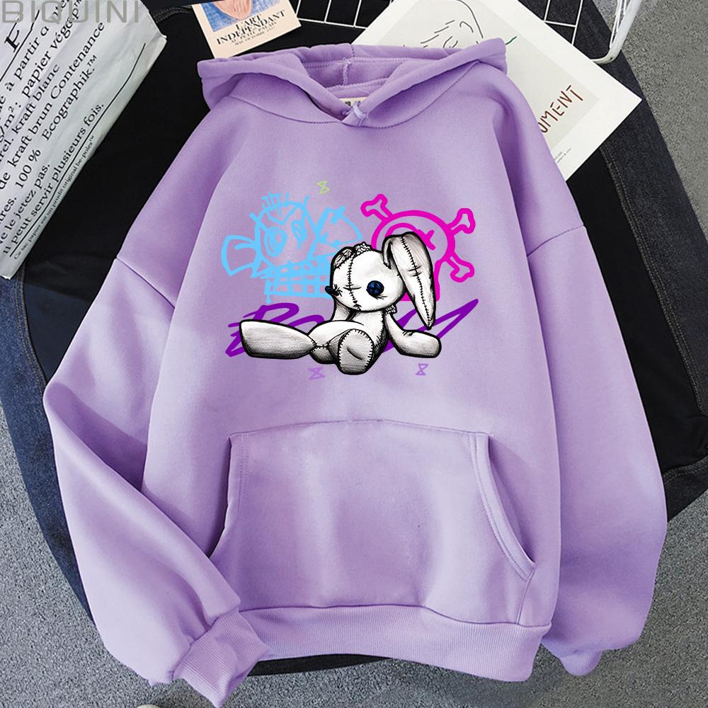 Arcane Jinx Hoodie Monkey Doll Rabbit Graffiti Grunge Style Kpop Clothes Anime Sweatshirt Streetwear Unisex Women Fashion Hoody