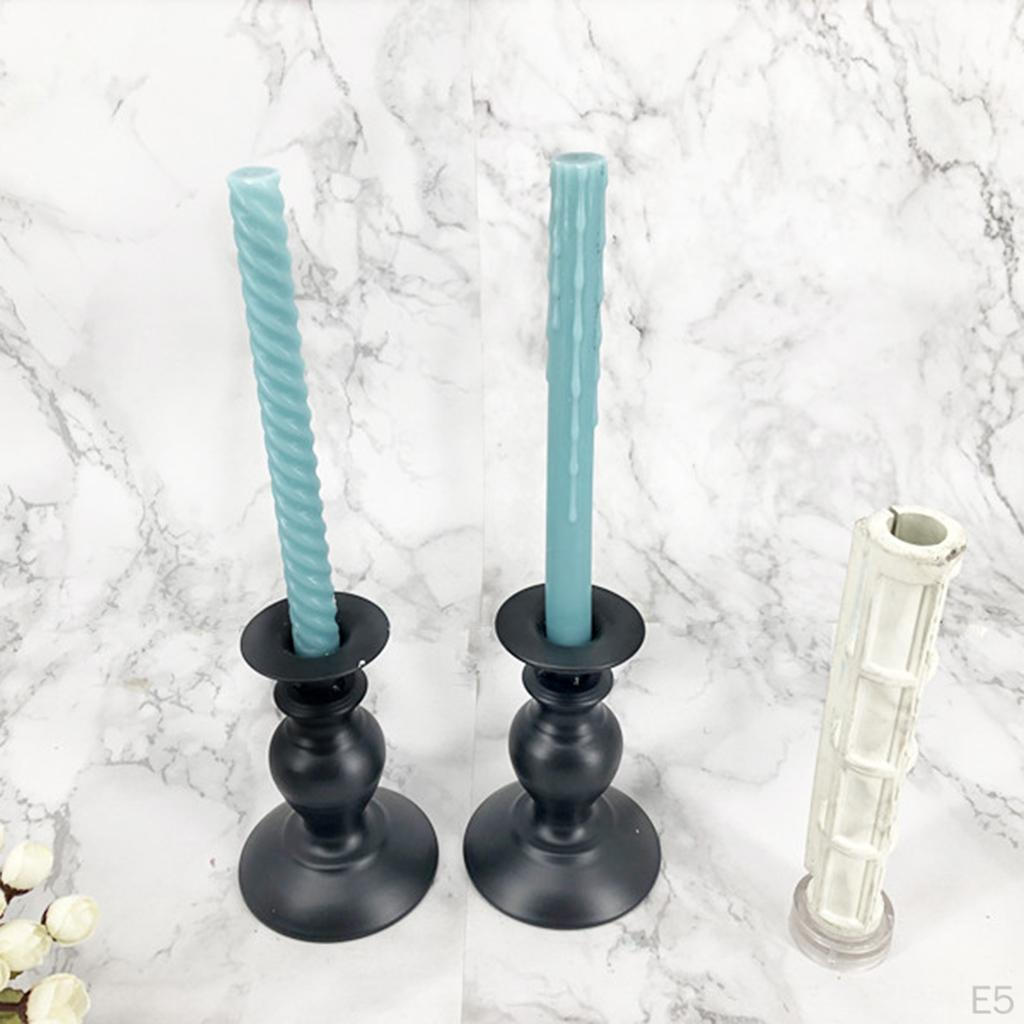 Spire Cylinder Candle Mold Handmade Resin Casting Mould DIY Clay Crafts