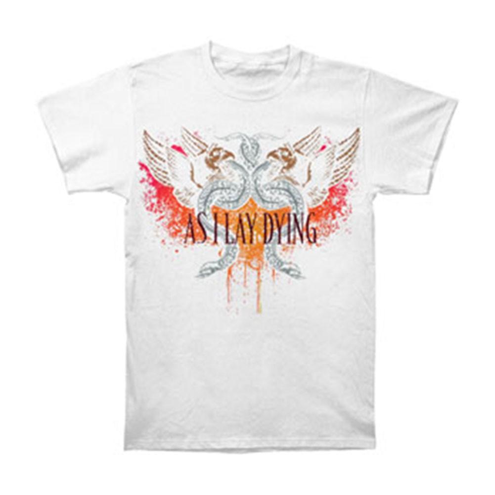 Boys  As I Lay Dying Snakes Slim Fit T-shirt Youth Medium White M