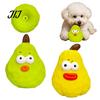 Safe Dog Toy for Chewing Squeaky Pear Toy, Latex Chew Small Medium Toys Interactive Fetch Teeth Cleaning Aggressive Chewers Soft Rubber Puppy